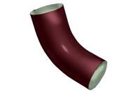 Колено трубы 60º GL PE 125/90 мм металлическое (RAL 3005)