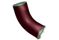 Колено стока 60º GL PE 125/90 мм металлическое (RAL 3005)